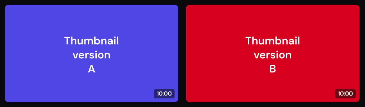 YouTube thumbnail ab testing