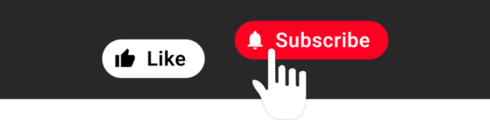 YouTube like and subscribe button being clicked