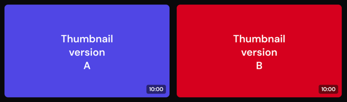 YouTube thumbnail ab testing