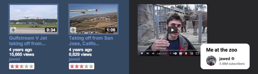 When was the first YouTube video uploaded?