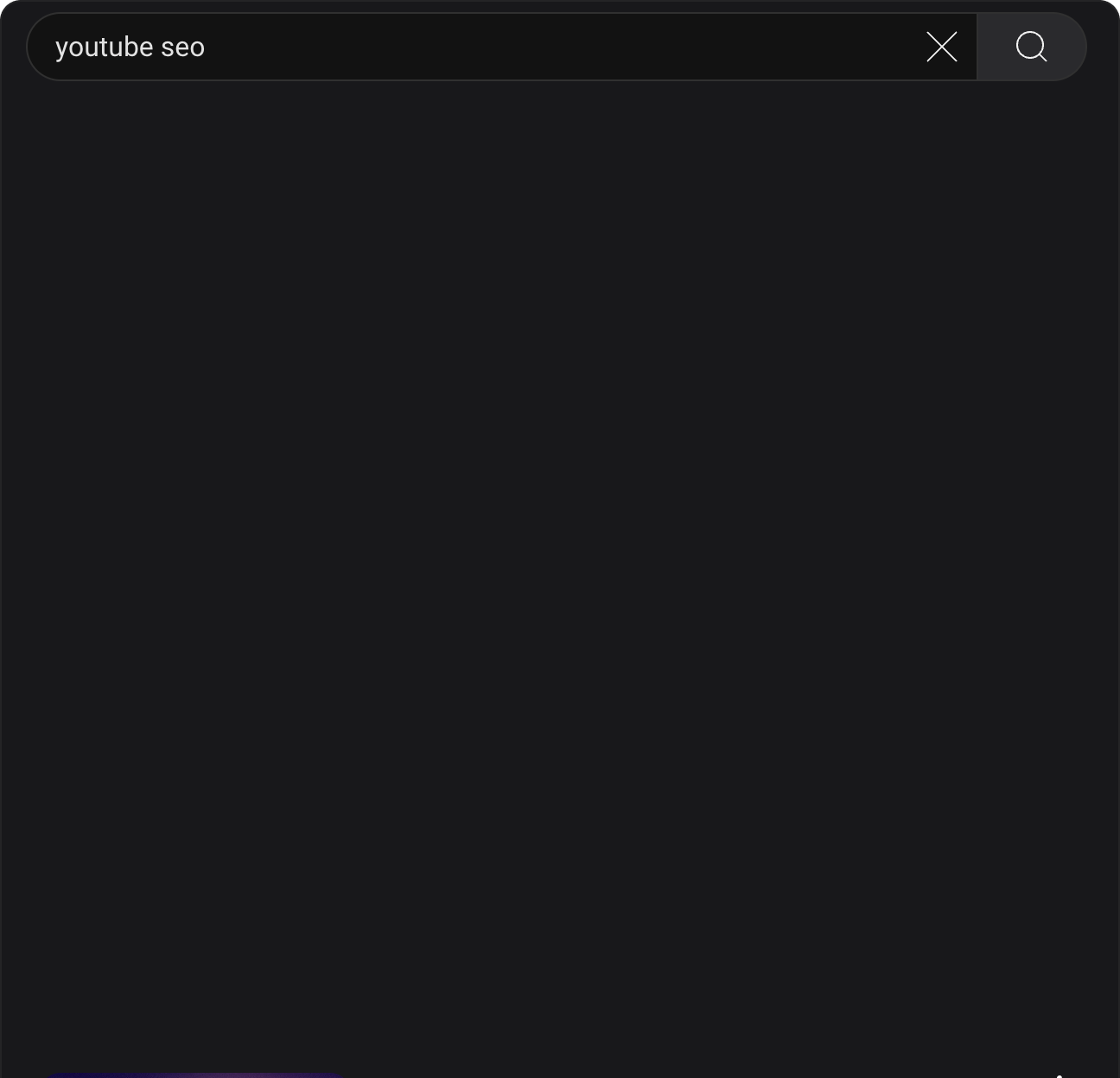 YouTube search result for SEO keyword